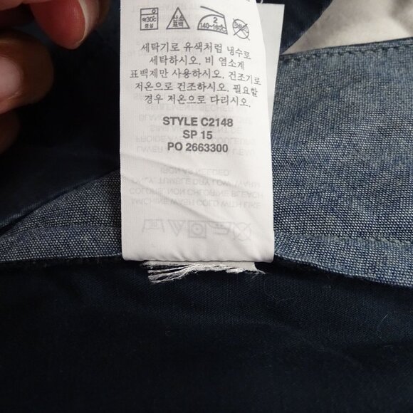 J Crew Cotton Chino Jogger Pants Mens Size 33 Regular Navy Blue C2148 - Picture 8 of 13